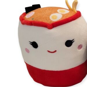 5" Squishmallows Raisy the Ramen plush toy.